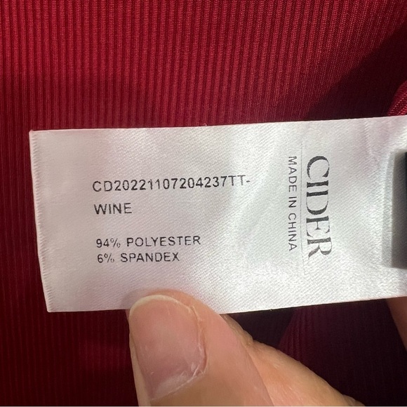 Cider XS Wine Burgundy Lace Y2K Babydoll Coquette Romantic Feminine Top - Picture 7 of 9